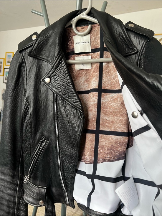 Each X Other Jackets & Blazers - Each x Other Black Leather Moto Jacket